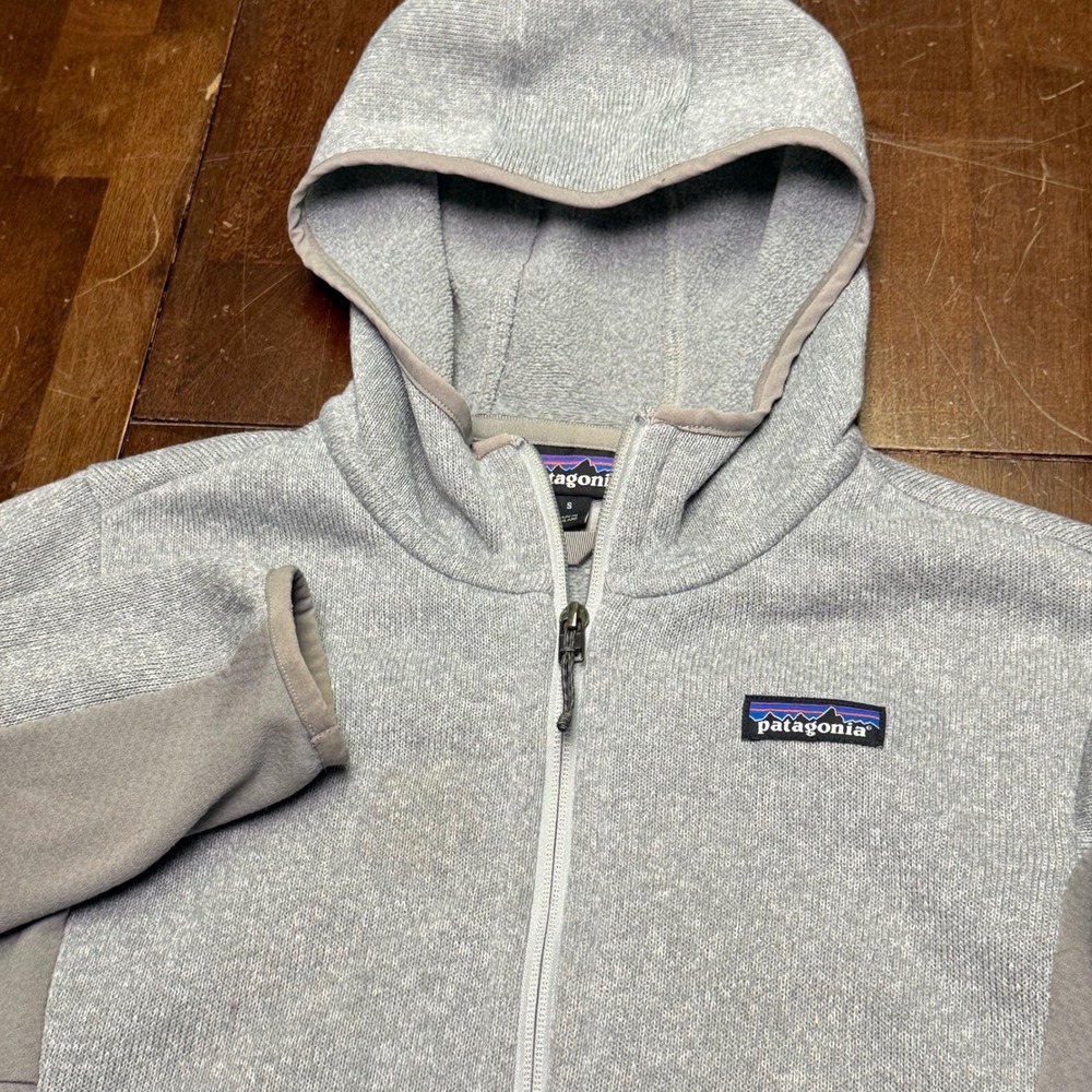 Patagonia Better Sweater Full Zip Hybrid Hoody Womens Small Gray Fleece Jacket